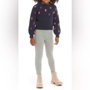 NWT Andy & Evan cropped navy star sweater